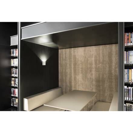 BIG WHITE QUAD 1 XL, nástěnné svítidlo, LED, 3000K, IP44, hranaté, bílé, 3,2 W 232431