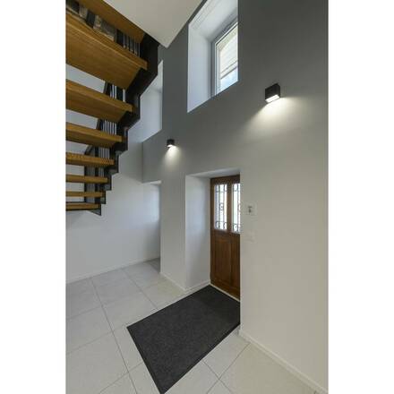 BIG WHITE QUAD 1 XL, nástěnné svítidlo, LED, 3000K, IP44, hranaté, antracit, 3,2 W 232435