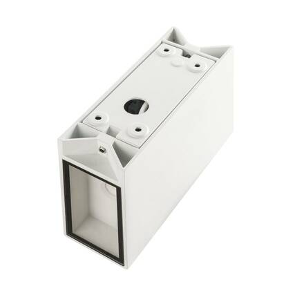 BIG WHITE QUAD 2 XL, nástěnné svítidlo, LED, 3000K, IP44, hranaté, up/down, bílé, 3,2 W 232441