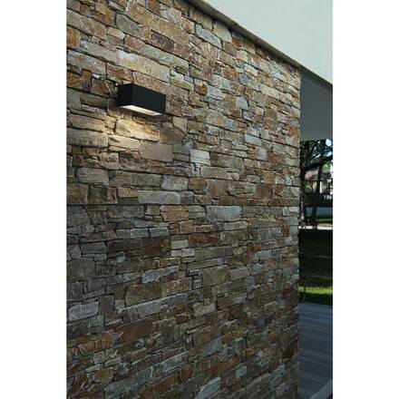 BIG WHITE BOX, venkovní nástěnné svítidlo, QT-DE12, IP44, hranaté, up/down, antracit, max. 80 W 232485
