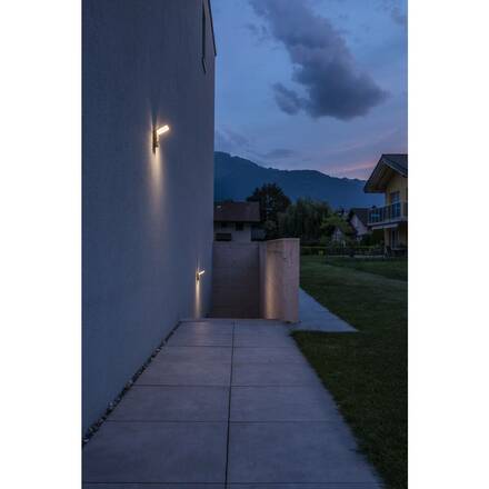 BIG WHITE ORDI, venkovní nástěnné svítidlo, LED, 3000K, antracit, se senzorem 232915