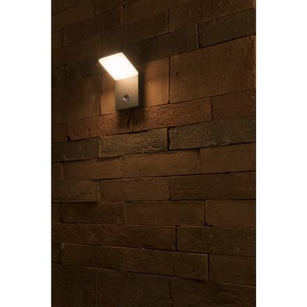 BIG WHITE ORDI, venkovní nástěnné svítidlo, LED, 3000K, antracit, se senzorem 232915