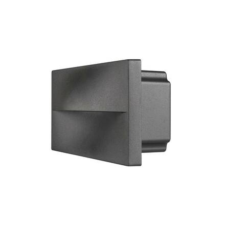 BIG WHITE ADI, venkovní nástěnné vestavné svítidlo, LED, 3000K, IP55, antracit, 15,4 W 233635
