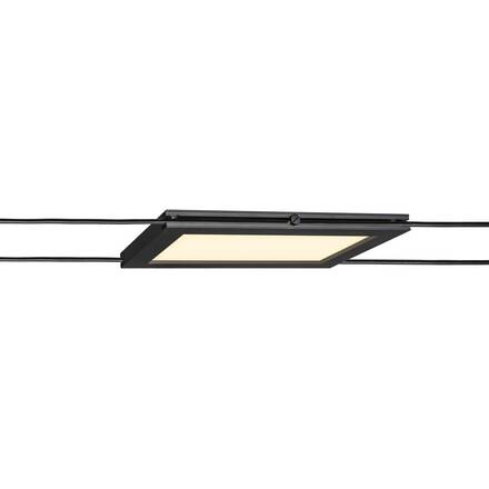 BIG WHITE PLYTTA rectangular svítidlo s lanem pro nízkonapěťový lanový systém TENSEO, 2700K, černá 1002864