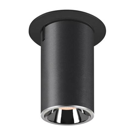 BIG WHITE (SLV) NUMINOS PROJECTOR M stropní zápustné svítidlo, 2700 K, 55d, válcové, černé/chrom 1006983