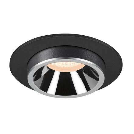 BIG WHITE (SLV) NUMINOS PROJECTOR M stropní zápustné svítidlo, 2700 K, 55d, válcové, černé/chrom 1006983