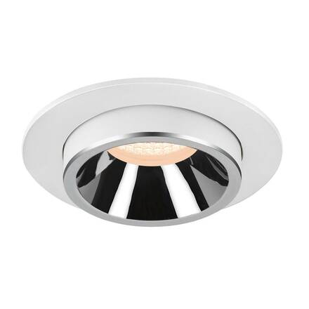 BIG WHITE (SLV) NUMINOS PROJECTOR M stropní zápustné svítidlo, 2700 K, 55d, válcové, bílé/chrom 1006992