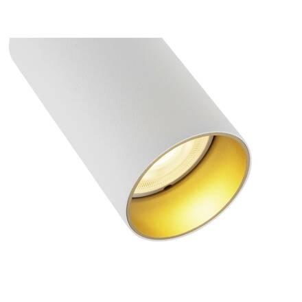 BIG WHITE (SLV) KAMI stropní přisazené svítidlo, double, long, 2x max. 10 W, GU10, bílá/zlatá 1007728