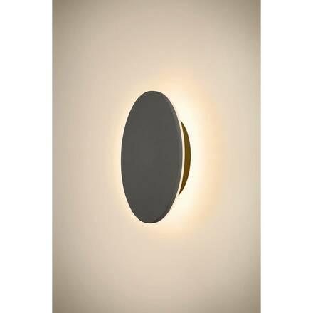 BIG WHITE (SLV) D-RING M nástěnné svítidlo, fáze, 2700/3000 K, fáze, IP65, černá 1007913