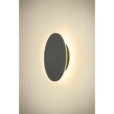 BIG WHITE (SLV) D-RING M nástěnné svítidlo, fáze, 2700/3000 K, fáze, IP65, černá 1007913