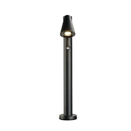 BIG WHITE (SLV) T-TUBE 70 POLE venkovní volně stojící svítidlo, GU10, jednoduché, senzorové, IP44, max. 10 W, černé 1008014