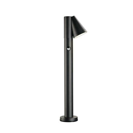 BIG WHITE (SLV) T-TUBE 70 POLE venkovní volně stojící svítidlo, GU10, jednoduché, senzorové, IP44, max. 10 W, černé 1008014