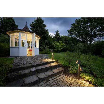 BIG WHITE (SLV) T-TUBE 70 POLE venkovní stojací lampa, GU10, dvojitá, IP65, max. 10 W, černá 1008017
