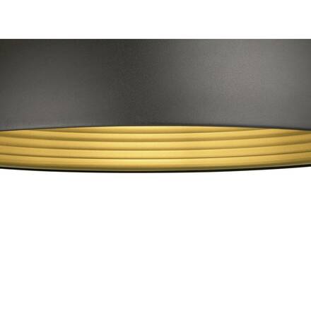 BIG WHITE (SLV) FORCHINI M 50 závěsné svítidlo, E27, délka závěsu 150 cm, 1x max. 40 W, matná černá / matná zlatá 1008537