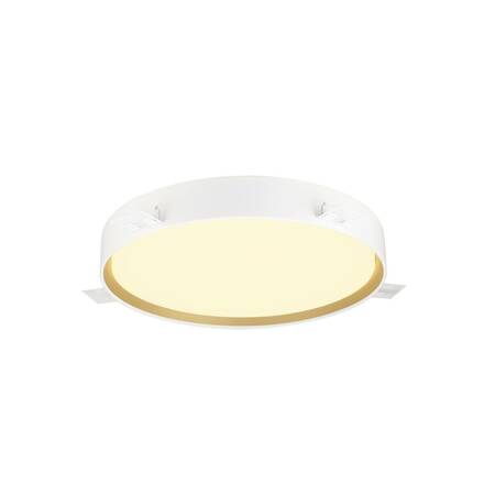 BIG WHITE (SLV) DECONA 42 CL, PHASE, stropní světlo pro povrchovou montáž, kulaté, 3000/4000 K, 23 W, bílá / zlatá 1008923