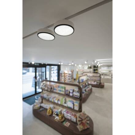 BIG WHITE (SLV) GRIP! FLAT 48V Spot svítidlo, DALI, kulaté, 2700/3000 K, 14, 5 W, bílé / černé 1009017