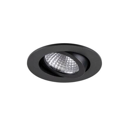 BIG WHITE (SLV) NEW TRIA® 68 vestavné stropní svítidlo, PHASE, AIRTIGHT, kulaté, 2700 K, 7,5 W, černé 1009021
