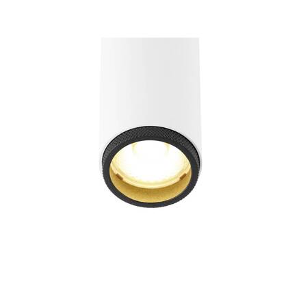 BIG WHITE (SLV) GRIP! S Stropní vestavné svítidlo, PHASE, 3000 K, 29°, IP20, válcové, bílá / černá 1009053