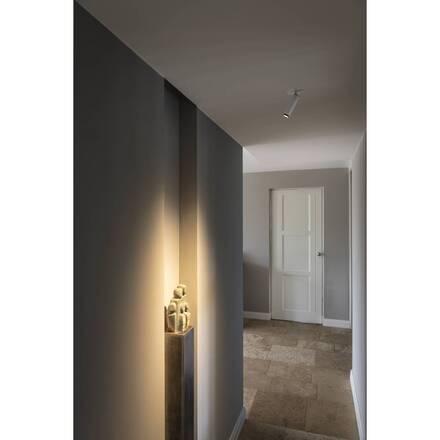 BIG WHITE (SLV) GRIP! S Stropní vestavné svítidlo, PHASE, 3000 K, 29°, IP20, válcové, bílá / černá 1009053