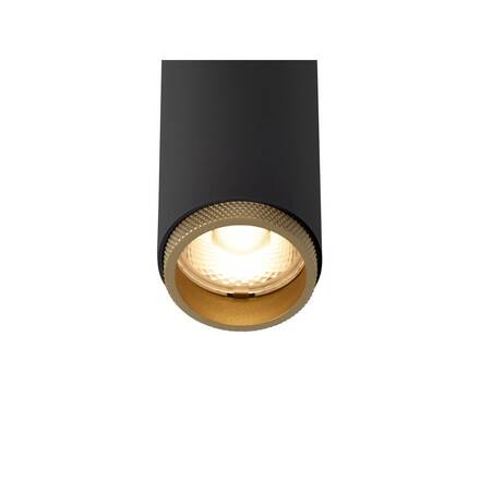 BIG WHITE (SLV) GRIP! S Stropní vestavné svítidlo, PHASE, 2700 K, 29°, IP20, válcové, černé / zlaté 1009054