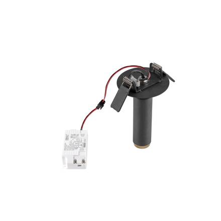 BIG WHITE (SLV) GRIP! S Stropní vestavné svítidlo, PHASE, 2700 K, 29°, IP20, válcové, černé / zlaté 1009054