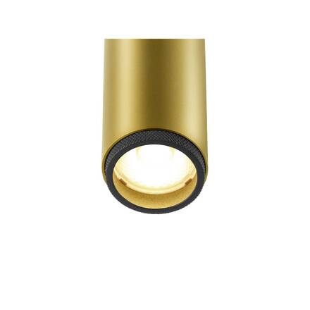 BIG WHITE (SLV) GRIP! S Stropní vestavné svítidlo, PHASE, 3000 K, 29°, IP20, válcové, zlaté / černé 1009059