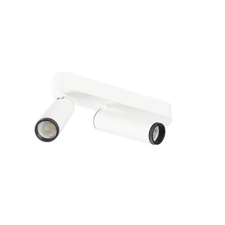 BIG WHITE (SLV) GRIP! M Povrchové stropní svítidlo, dvojité, PHASE, 2700 K, 28 W, 42°, bílá / černá 1009076