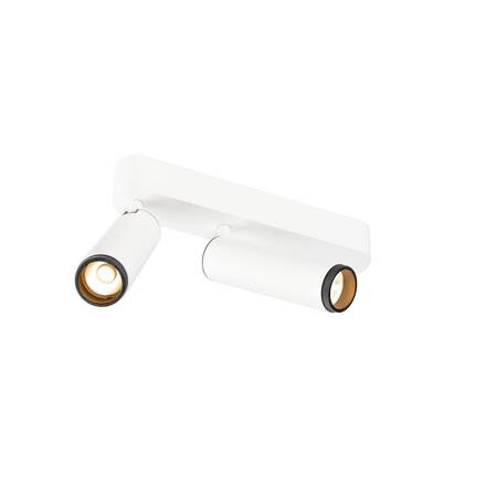 BIG WHITE (SLV) GRIP! M Povrchové stropní svítidlo, dvojité, PHASE, 2700 K, 28 W, 42°, bílá / černá 1009076