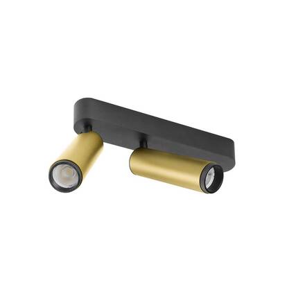 BIG WHITE (SLV) GRIP! M Povrchové stropní svítidlo, dvojité, PHASE, 3000 K, 28 W, 42°, zlatá / černá 1009083