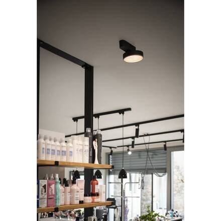 BIG WHITE (SLV) GRIP! FLAT Povrchové stropní svítidlo, PHASE, 2700/3000 K, 15 W, černá / černá 1009100