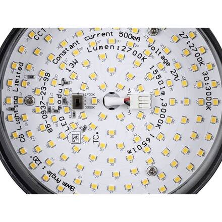 BIG WHITE (SLV) GRIP! FLAT 1~ závěsné svítidlo, PHASE, délka závěsu 200 cm, 2700/3000 K, černá / zlatá 1009133