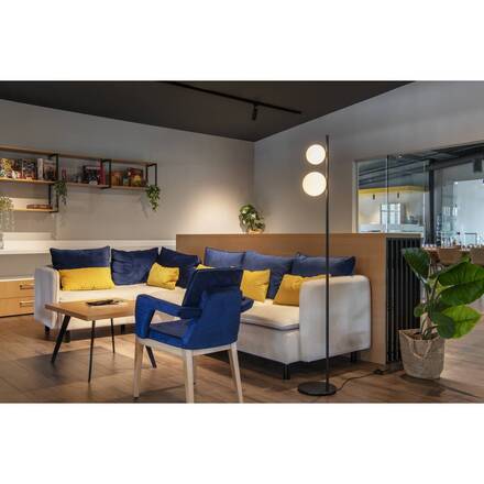 BIG WHITE (SLV) SUN FL G9, stojací lampa, kulatá, 1 x max. 5 W, IP20, černá 1009142