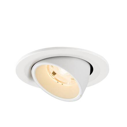 BIG WHITE (SLV) NUMINOS GIMBLE S Stropní vestavné svítidlo, 2700 K, 20°, IP20, kulaté, bílé 1009389