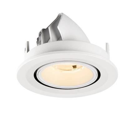 BIG WHITE (SLV) NUMINOS GIMBLE S Stropní vestavné svítidlo, 2700 K, 20°, IP20, kulaté, bílé 1009389