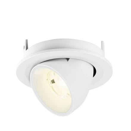 BIG WHITE (SLV) NUMINOS GIMBLE S Stropní vestavné svítidlo, 4000 K, 20°, IP20, kulaté, bílé 1009425