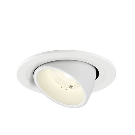 BIG WHITE (SLV) NUMINOS GIMBLE S Stropní vestavné svítidlo, 4000 K, 40°, IP20, kulaté, bílé 1009428