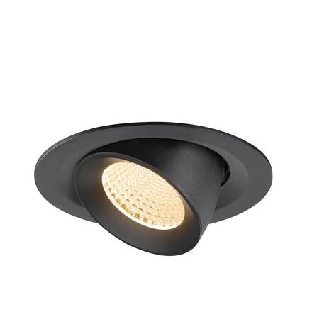 BIG WHITE (SLV) NUMINOS GIMBLE M Stropní vestavné svítidlo, 2700 K, 40°, černé 1009544