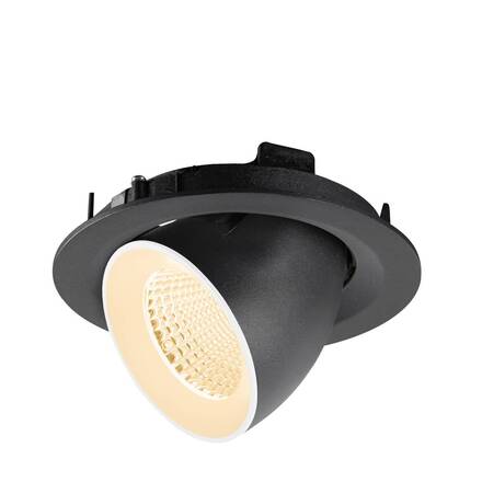 BIG WHITE (SLV) NUMINOS GIMBLE M Stropní vestavné svítidlo, 2700 K, 40°, černé / bílé 1009545