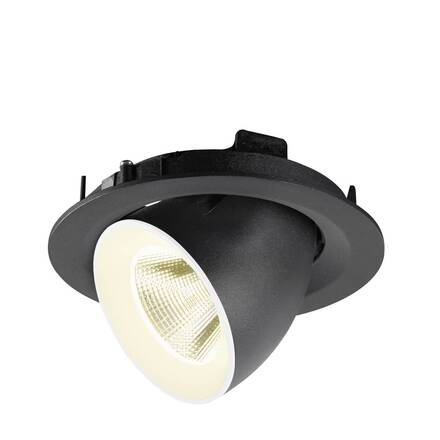 BIG WHITE (SLV) NUMINOS GIMBLE M Stropní vestavné svítidlo, 4000 K, 20°, černé / bílé 1009578