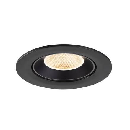 BIG WHITE (SLV) NUMINOS GIMBLE L Stropní vestavné svítidlo, 2700 K, 20°, IP20, kulaté, černé 1009703