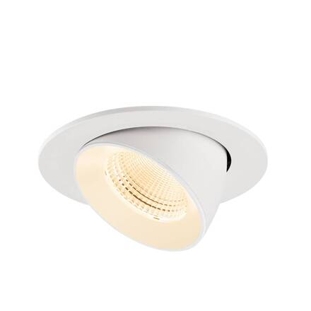 BIG WHITE (SLV) NUMINOS GIMBLE L Stropní vestavné svítidlo, 2700 K, 55°, IP20, kulaté, bílé 1009719