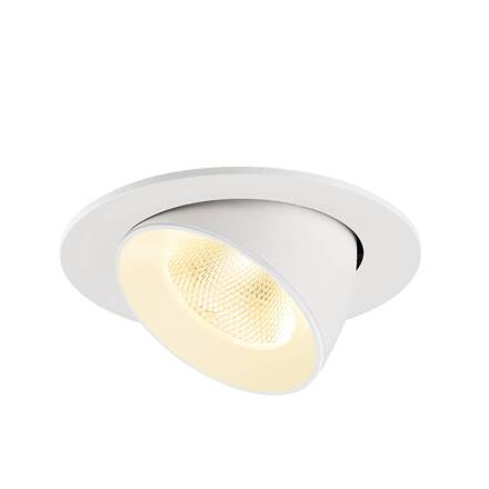 BIG WHITE (SLV) NUMINOS GIMBLE L Stropní vestavné svítidlo, 3000 K, 20°, IP20, kulaté, bílé 1009731