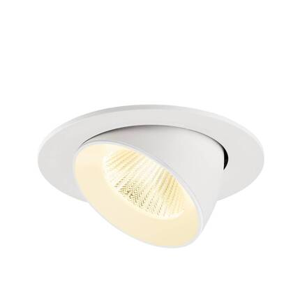 BIG WHITE (SLV) NUMINOS GIMBLE L Stropní vestavné svítidlo, 3000 K, 40°, IP20, kulaté, bílé 1009734