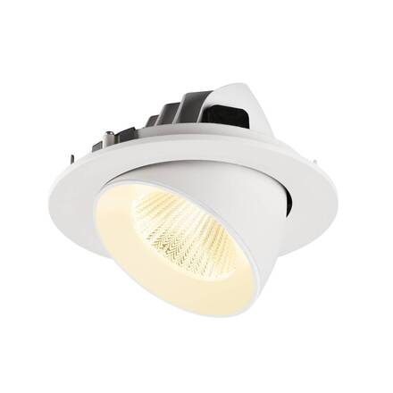 BIG WHITE (SLV) NUMINOS GIMBLE L Stropní vestavné svítidlo, 3000 K, 40°, IP20, kulaté, bílé 1009734