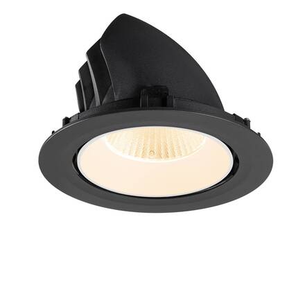 BIG WHITE (SLV) NUMINOS GIMBLE XL Stropní vestavné svítidlo, 2700 K, 40°, černá / bílá 1009868