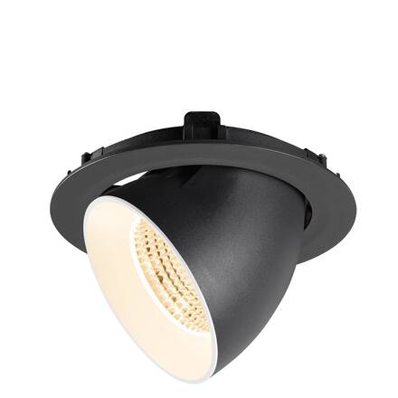 BIG WHITE (SLV) NUMINOS GIMBLE XL Stropní vestavné svítidlo, 2700 K, 55°, černá / bílá 1009871