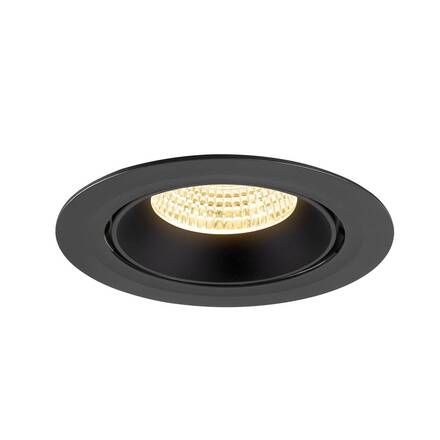 BIG WHITE (SLV) NUMINOS GIMBLE XL Stropní vestavné svítidlo, 3000 K, 55°, černá 1009888
