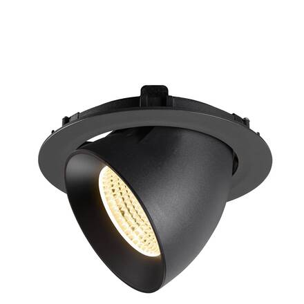 BIG WHITE (SLV) NUMINOS GIMBLE XL Stropní vestavné svítidlo, 3000 K, 55°, černá 1009888