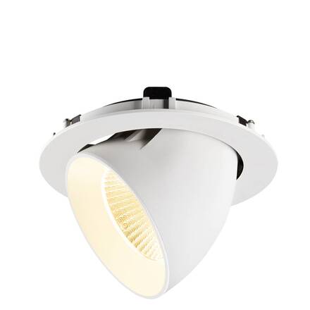 BIG WHITE (SLV) NUMINOS GIMBLE XL Stropní vestavné svítidlo, 3000 K, 20°, bílá 1009892