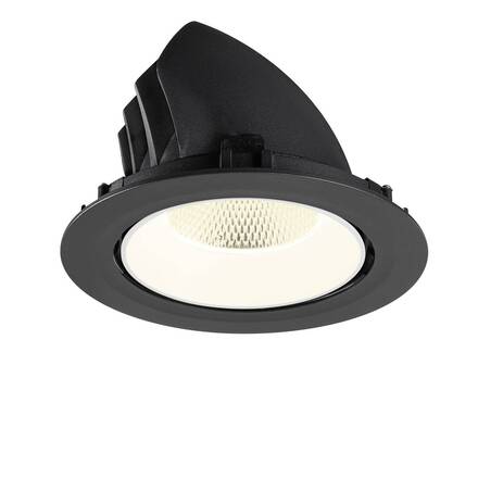 BIG WHITE (SLV) NUMINOS GIMBLE XL Stropní vestavné svítidlo, 4000 K, 20°, černá / bílá 1009901